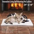 thumbnail image 5 of Innovative Living Self-Warming Pad Pets Dog Cushion Heated Bed - 24 "X 18" Innovative Living II-191, 5 of 5
