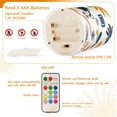 thumbnail image 5 of Yayeee Flameless Candles with Remote Flickering Battery Operated Multi Color Changing, Playful Forest, 5 of 7