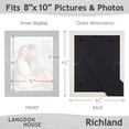 thumbnail image 3 of Langdon House 8x10 Ash Gray Picture Frames, Contemporary Style, 6 Pack, Richland Collection (US Company), 3 of 6