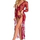 thumbnail image 5 of Conjunto de ropa interior sexy Traje de lencería de encaje Ropa sexy lavada a mano para adultos, Rojo vino, XL Inevent XX000040-26, 5 of 7