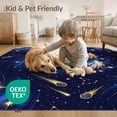 thumbnail image 4 of ODIKA 5'x7' Washable Area Rug Starry Vortex Meteorite Astrology Uranus Themed Galaxy Nebula Refined Structured for Guest Room, Lounge, Apartment, Non-Slip Low Profile, Stain Resistant, 4 of 7