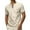 Khaki, variant on uikmnh Mens T Shirts Summer Men's Fashion Large Size Breathable Casual Short Sleeved T Shirt Size:L