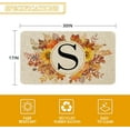 thumbnail image 3 of Fall Monogram Letter S Door Mat 30 X 17 Inch Family Last Name Initial Welcome Doormat Indoor Outdoor Entrance Floor Rug Non Slip Fall Autumn Thanksgiving Decor Rubber Mats, 3 of 6