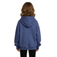 thumbnail image 5 of BLVB Hoodies for Girls Long Sleeve Cute Pullover Lightweight Comfy Oversized Hooded Sweatshirt with Thumb Hole(Navy,9-10 Years), 5 of 8