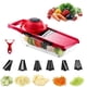 thumbnail image 3 of Yuarrent Juego de rebanadoras de mandolina multifuncional, herramienta de cocina Manual, rallador, cuchillas intercambiables convenientes Cocina y Comedor Yuarrent HA014578-00, 3 of 5
