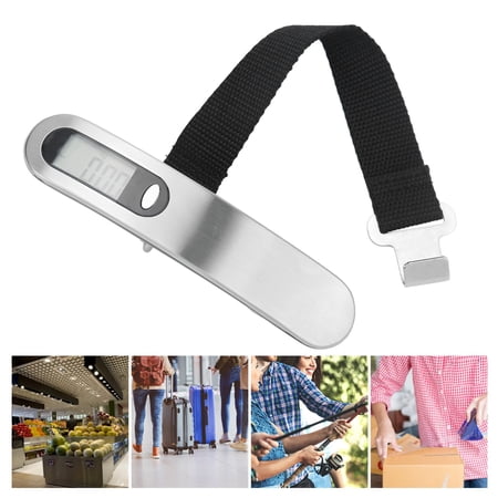 Kozecal Portable Digital Luggage Weight Scale Stainless Steel Hanging ...