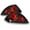 Black Housing With Clear Lens, variant on AKKON - For 2000-2002 Mitsubishi Eclipse Sport 2-Door Coupe JDM Black Tail Brake Lights Left + Right Pair