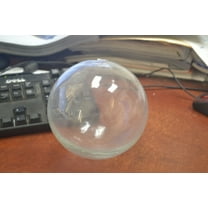 Reproduction Clear White Float Glass Ball 5"