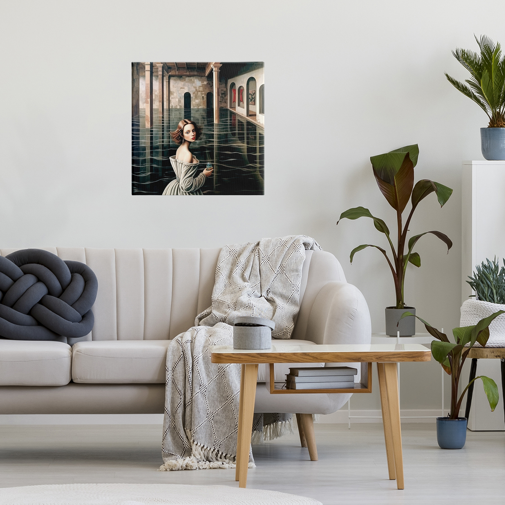 Portal Of Reflections Canvas Wall Art, design by Sasha