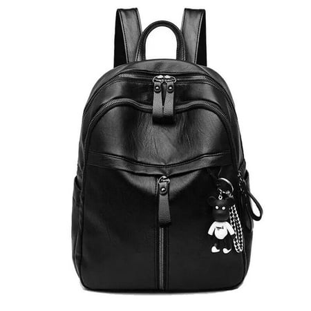 Women Leather Backpack Bag Cross Shoulder Travel Handbag School ...