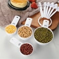 thumbnail image 4 of 10-Piece Plastic Measuring Spoons Set, Plastic Nesting Measuring Spoons, Measuring Spoons, Teaspoons Measuring, Spoons Set Measuring Spoon for Baking Plastic Teaspoon Utensil Kitchen(Black,5.3x2.4"), 4 of 6