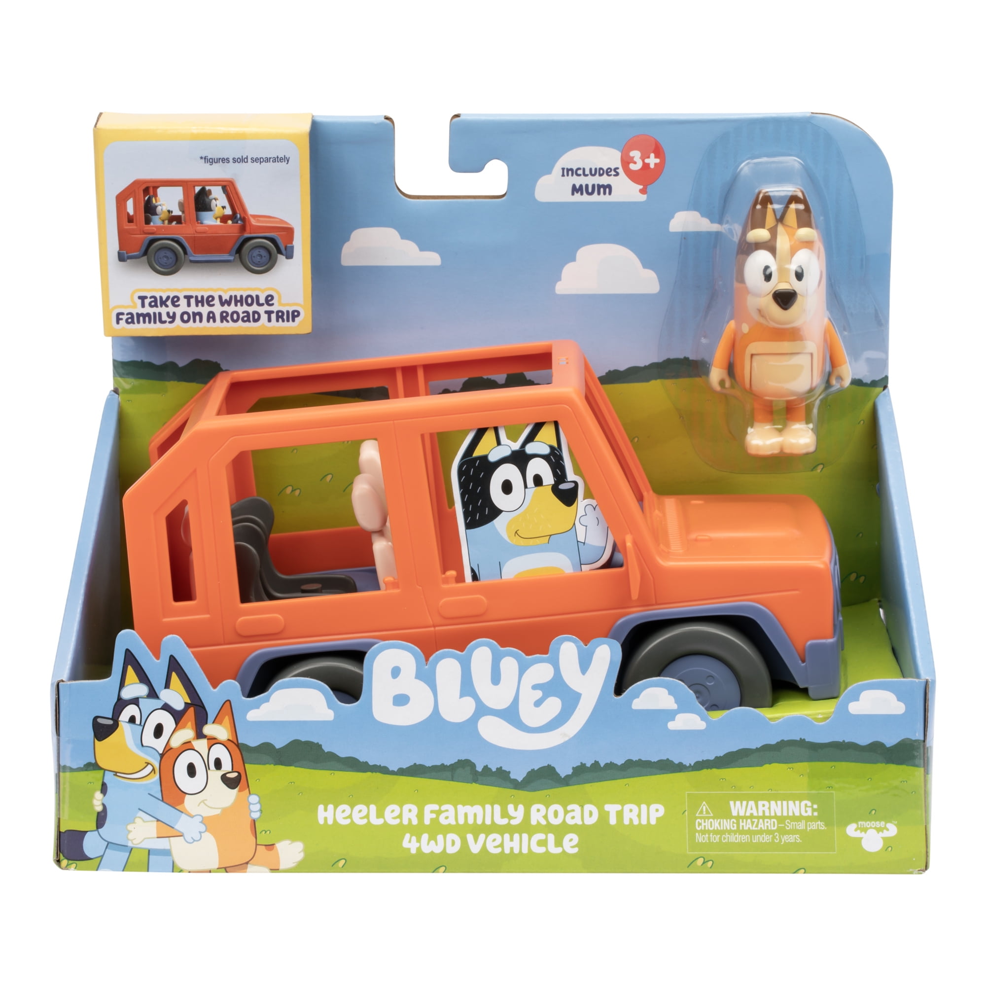 Bluey Family Road Trip Play Vehicle Includes Chilli Figure