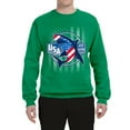 thumbnail image 2 of Wild Bobby Great White Shark USA Since 1776 Unisex Crewneck Sweatshirt, 2 of 6