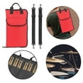 thumbnail image 4 of Bolsa de almacenamiento de mazo de tambor Yuyangstore Estuche de transporte de baquetas de gran capacidad Rojo 24 palos, 4 of 8
