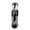 thumbnail image 4 of Anillo Color Plata Para Hombres de Acero Inoxidable Rayos, 4 of 4