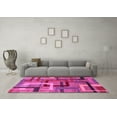 thumbnail image 3 of Ahgly Company Indoor Round Oriental Pink Modern Area Rugs, 3' Round, 3 of 4