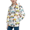 thumbnail image 2 of Daiia Cartoon Monster Trucks for Boys Fashion Hoodies & Sweatshirts with Kangaroo Pocket,Hooded Sweatshirt for Kid, Breathable& Moisture Wicking-Small, 2 of 6