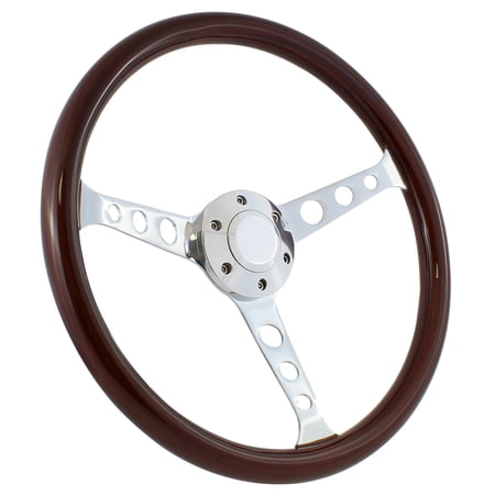 76-81 Chevrolet/gmc Van Tilt Column 15  Wood Billet Polished Steering Wheel Set Adapter & Horn