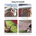 thumbnail image 7 of 4th of July RV Awning Sun Shade Screen 9'X7' Sunflower Mesh Sunscreen Star Red White and Blue Awning Shade Screen with Zipper UV Blocker Completed Kits Outdoor Canopy for RV Motorhome Camper Travel, 7 of 7