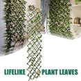 thumbnail image 2 of 27.5"/70CM Artificial Plastic Wind Screen Grape Leaves Fence Wall Garden Decor, 2 of 7