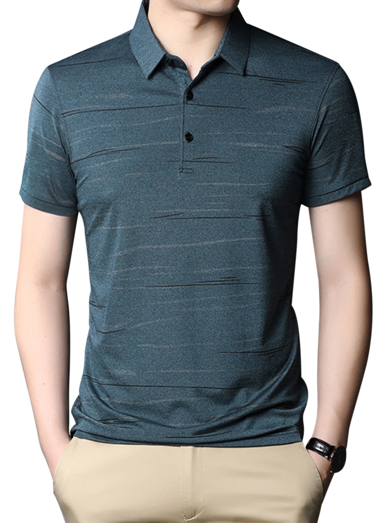 Mens Boys Plain Pique Polo Shirt Short Sleeves Top Men's Casual Regular T-Shirt