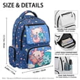 thumbnail image 5 of Pzuqiu Space Axolotl Schoolbag for Girls 17 Inch Backpacks Lightweight Bookbags Outdoor Camping Hiking Rucksack for Teenagers Students Comfortable Shoulder Bookbag 10-12 Years, 5 of 7