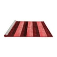 thumbnail image 2 of Ahgly Company Machine Washable Indoor Square Abstract Red Modern Area Rugs, 6' Square, 2 of 4