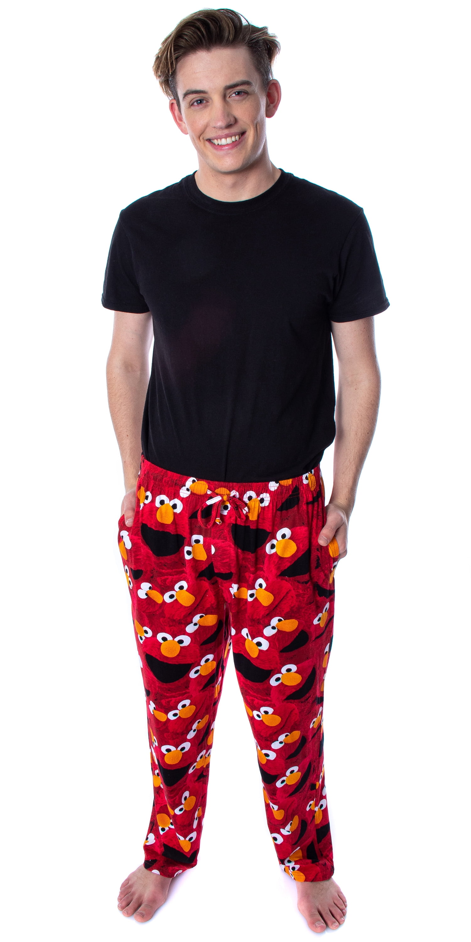 Men's Sleepwear & Robes Sesame Street Adult Elmo Expressions Soft ...