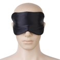 thumbnail image 2 of Máscara De Ojo De Seda Pura Sombra Cubierta Sueño Ocular Con Los Ojos Vendados Para Dormir - Negro Macarena none, 2 of 8