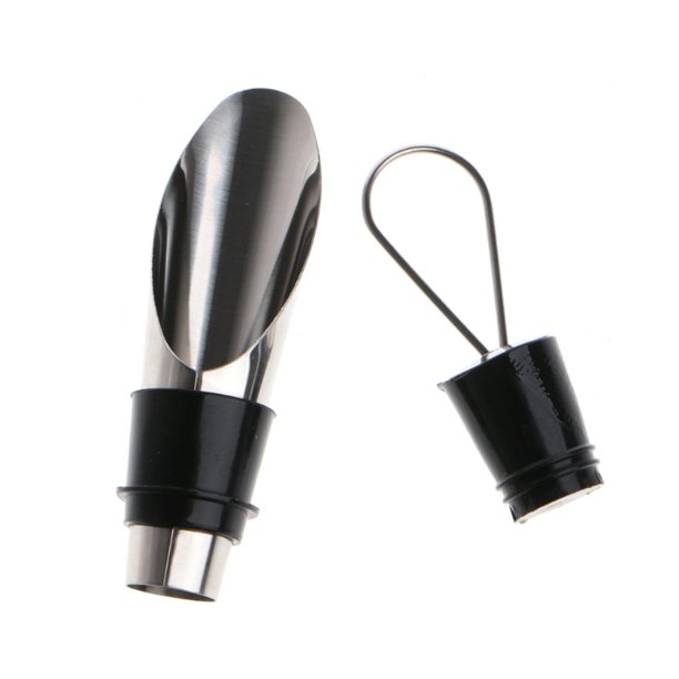 Tapones para botellas de vino de acero inoxidable Vertedor de embudo para accesorios de bar Adepaton CKCHMR8WV