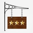 thumbnail image 3 of CafePress - 3 Star Hanging Sign T Shirt - Light T-Shirt Kids XS-XL, 3 of 4