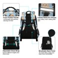thumbnail image 4 of FORMRS Kids School Backpack Elementary Student Unisex Travel Bookbag with Reflective Stripes, Cartoon Cute Cat, 4 of 7