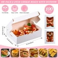 thumbnail image 6 of 100 Pcs 8 Inch Bakery Boxes 8 x 6 x 2.5 Inch Cookie Pastry Boxes with 2 Style Window for Cookie Treat Chocolate Strawberries Cupcakes Candy Muffins(White), 6 of 6