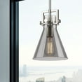 thumbnail image 4 of Innovations Lighting  Newton Cone - 1 Light 8" Stem Hung Pendant Polished Nickel/Seedy, 4 of 4