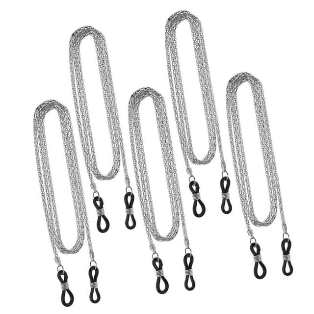 Paquete de 5 cadenas para Gafas shamjiam Gris