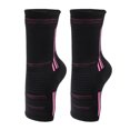 thumbnail image 1 of Ofertas únicas 1 par de tobilleras para mujeres y hombres Mangas de soporte de compresión de tobillo Antideslizante Negro Rosa Talla L, 1 of 7