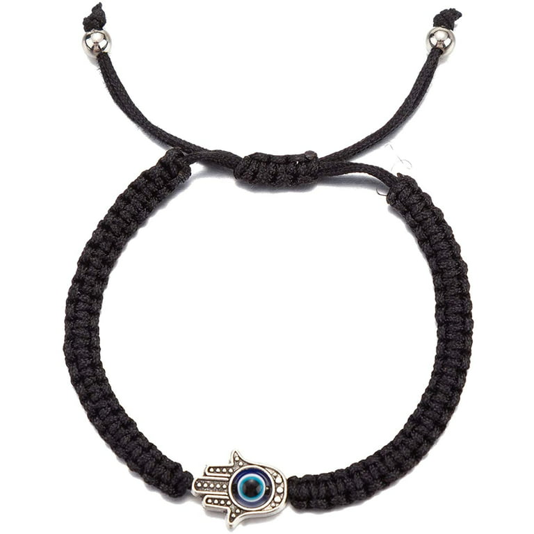 Black thread bracelet, Evil eye bracelet