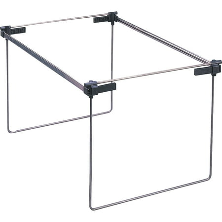 Smead Hanging File Folder Frame, Adjustable Letter/Legal/A4, Gray, 2 per Pack (64855)
