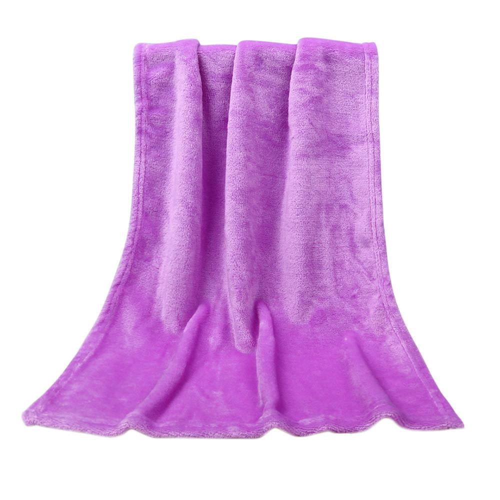 QISIWOLE Soft Blanket 19.7X 27.5" Solid Soft Throw Kids Blanket Warm