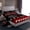 Black Red, variant on jejeloiu Rugby Twin 3-Piece Sheet Set,Black Football Helmet American