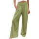 thumbnail image 1 of Pantalones Palazzo SCZ de Lino y Algodón Verde XL, 1 of 5