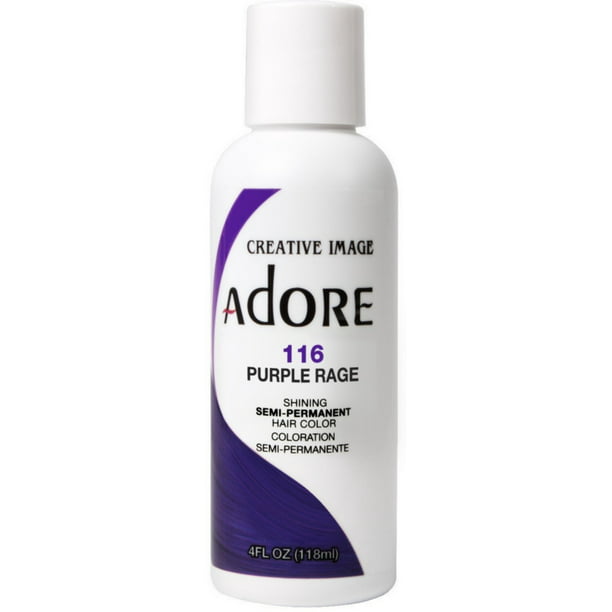 Creative Images Systems Adore Semi-Permanent Haircolor, [116] Purple Rage 4  oz - Walmart.com