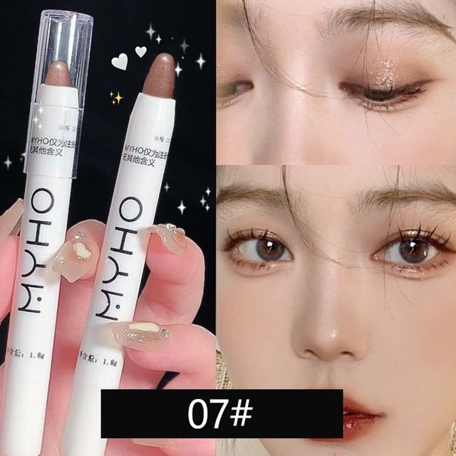 Lápiz de sombra de ojos nacarado, 13 colores, mate, blanco, ilumina los ojos, contorno de la cabeza, sombra de ojos, brillo, resaltador, herramienta de pluma