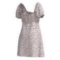 thumbnail image 2 of Vestido George para Mujer Tipo Campesino, Escote Cuadrado, Elástico en Cintura Blanco Talla G, 2 of 4