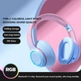 thumbnail image 3 of Skegnu Bluetooth Headphones Headworn Bluetooth Earphones, Gradient Sport Bass Earphones, 5.3 Bluetooth for Kids, 3 of 4