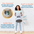 thumbnail image 4 of ECR4Kids Active Storage Wobble Stool, 15in Seat Height, Children's Furniture, Light Grey, 4 of 9
