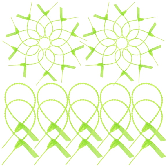 UEETEK 100Pcs Durable Green Fixing Ring Cable Ties for Organizing Power Lines and Cables