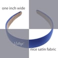 thumbnail image 4 of Motique Accessories Royal 1 inch Satin Hard Headband, 4 of 4