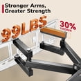 thumbnail image 2 of Full Motion TV Wall Mount for 14-65 Inch TVs, Swivel & Tilt, Max VESA 400x400mm, Holds up to 99lbs, 2 of 8