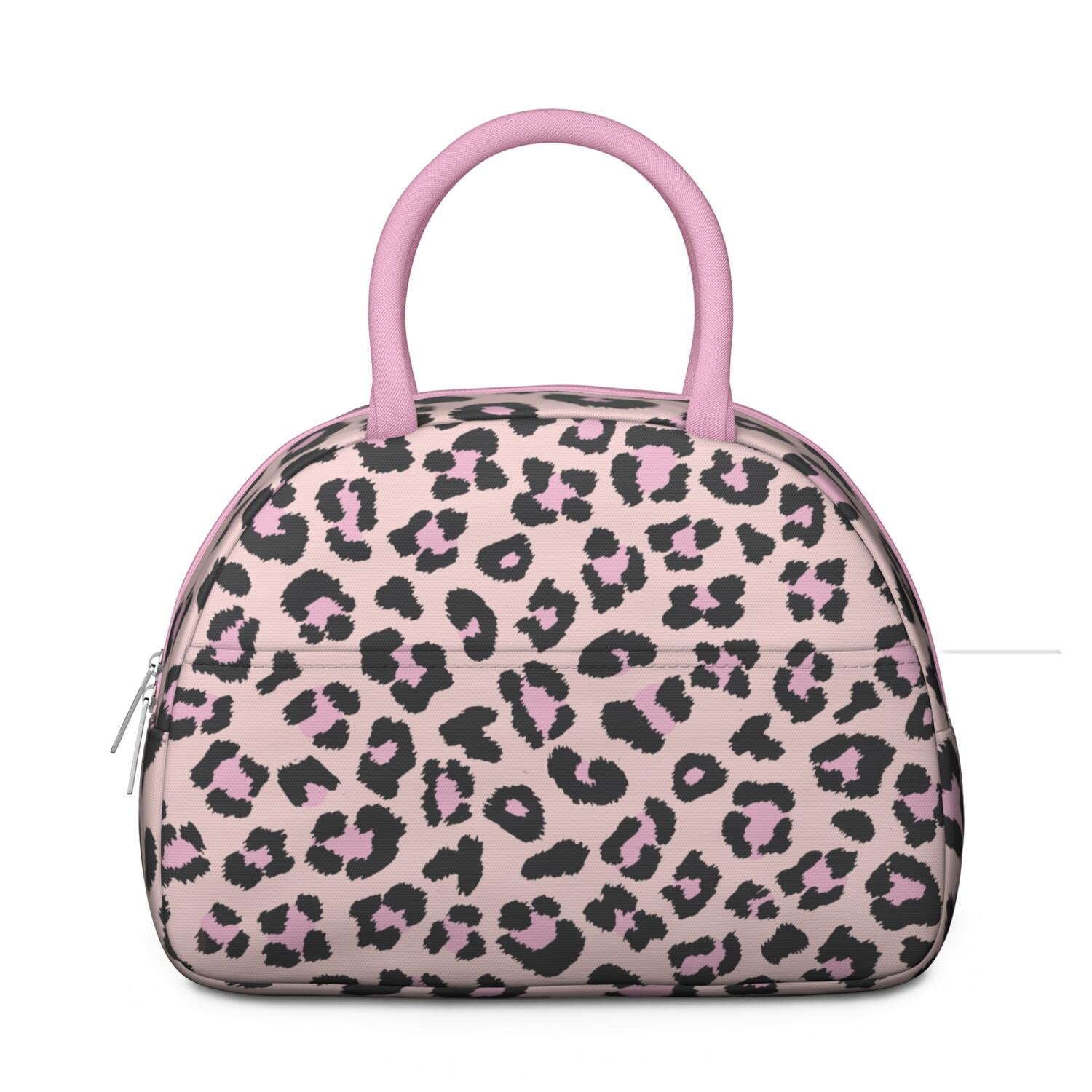 Leopard Print Lunch Bag for Women – Stylish Animal Pattern Tote with Spots and Glitter Details, Insulated & Leakproof, Fashion Lunch Box for Work or School